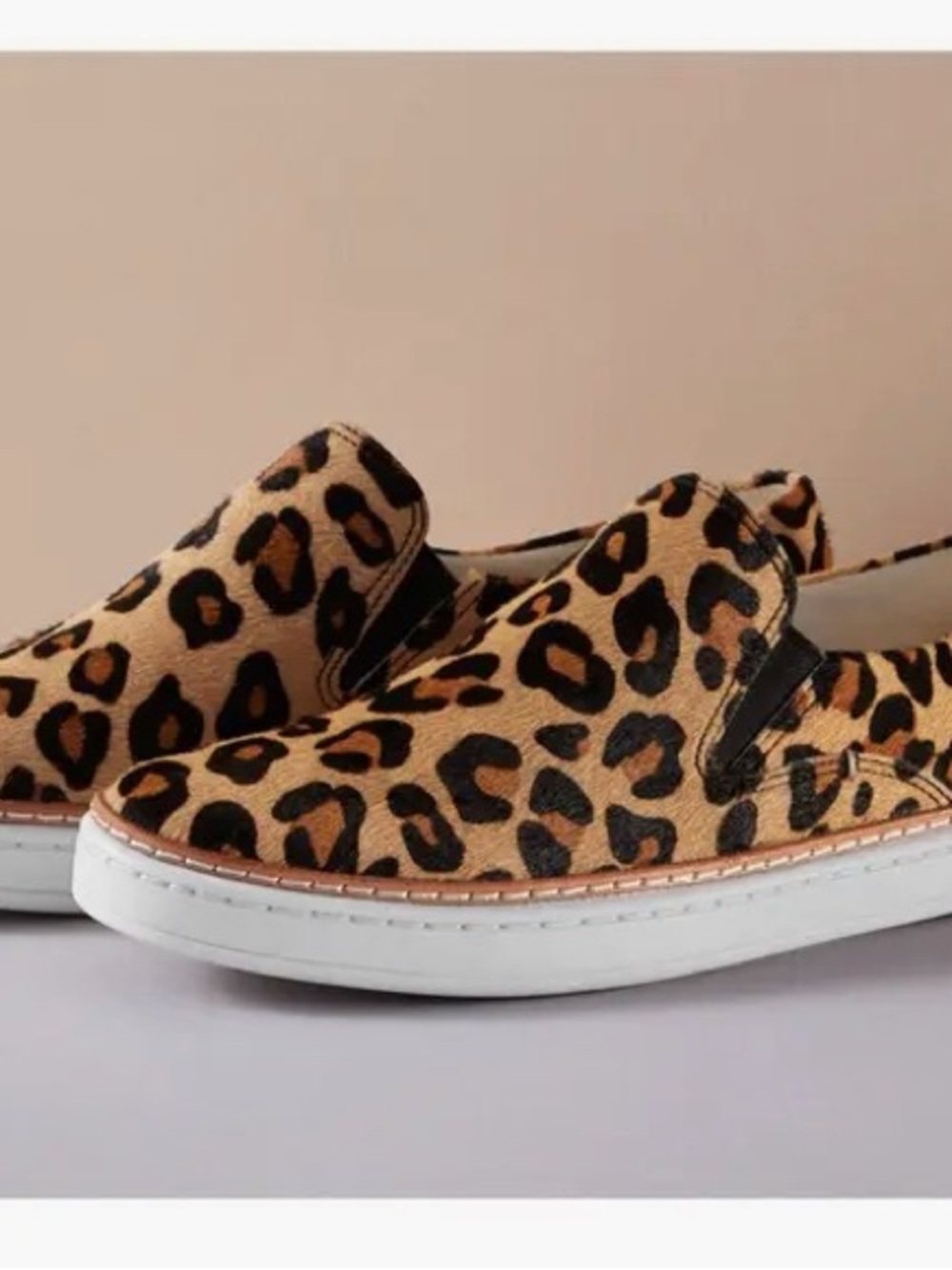 UGG Keile Genuine Calf Hair Leopard Sneakers- size 10 (NEW)